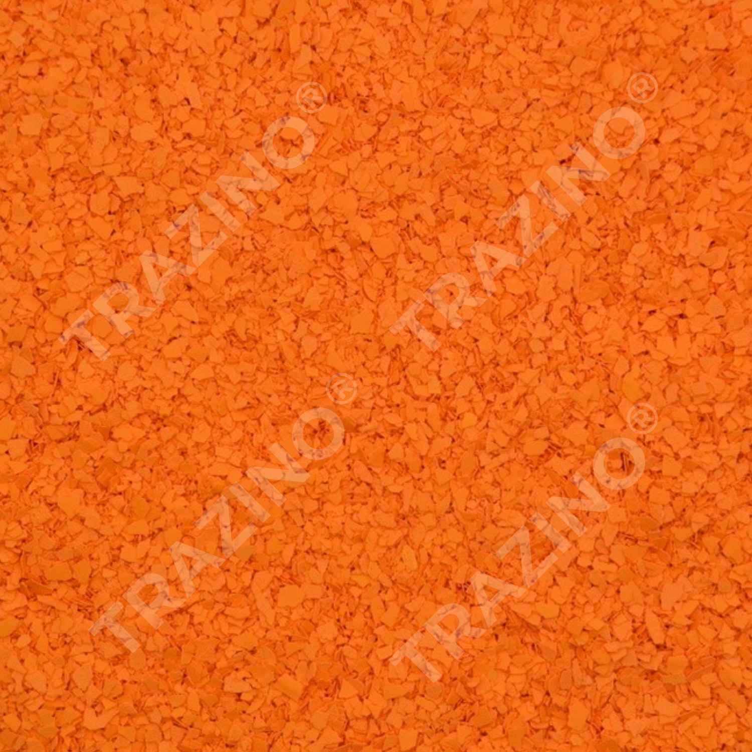 Trazino® Farbchips in Orange zum Einstreuen für Beschichtungen Trazino® Farbchips in Orange zum Einstreuen für Beschichtungen
